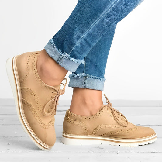 Sloane - Oxford Veterschoenen Med Cut-Out Detaljer I Blødt Suede-1