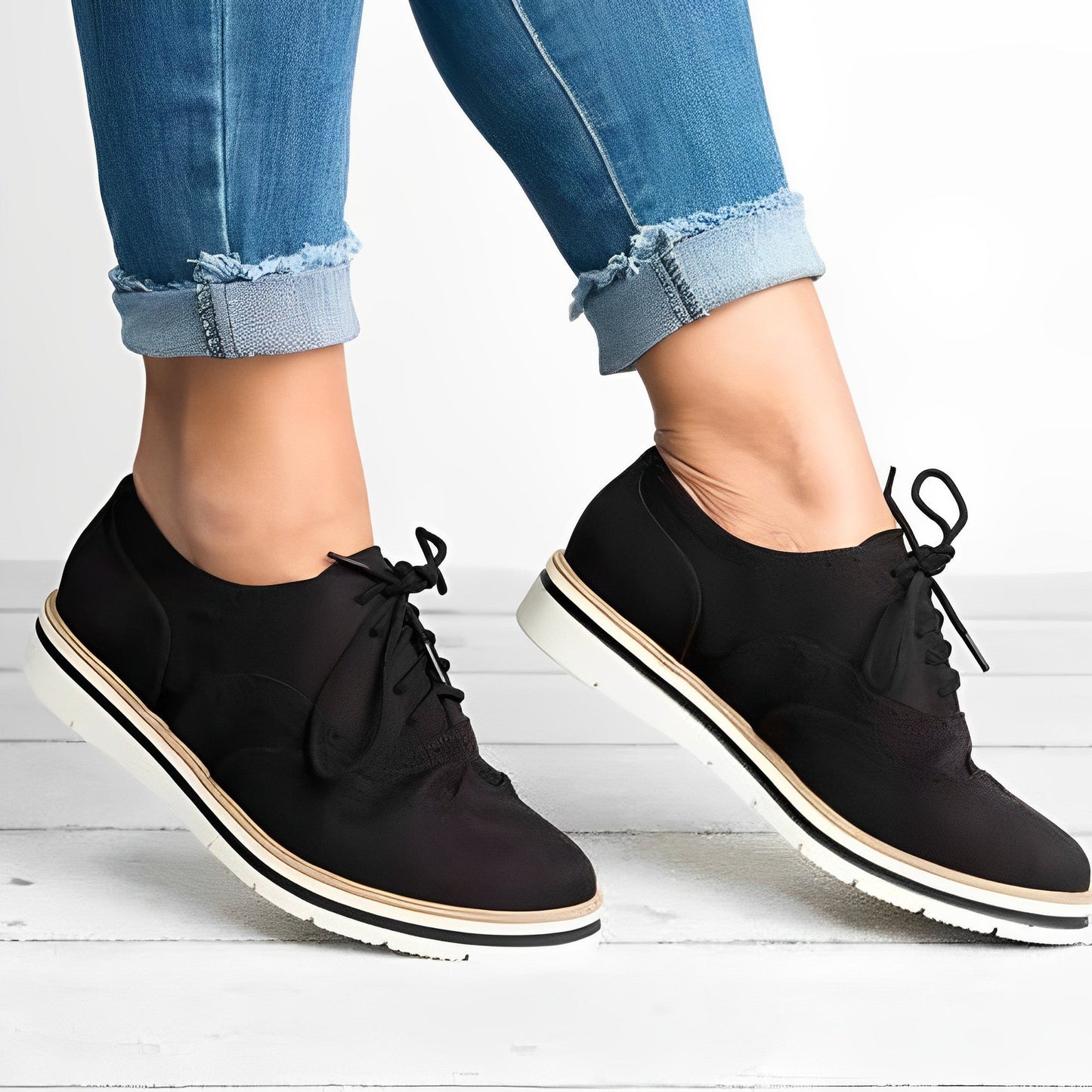 Sloane - Oxford Veterschoenen Med Cut-Out Detaljer I Blødt Suede-2