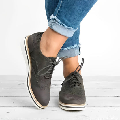 Sloane - Oxford Veterschoenen Med Cut-Out Detaljer I Blødt Suede-4