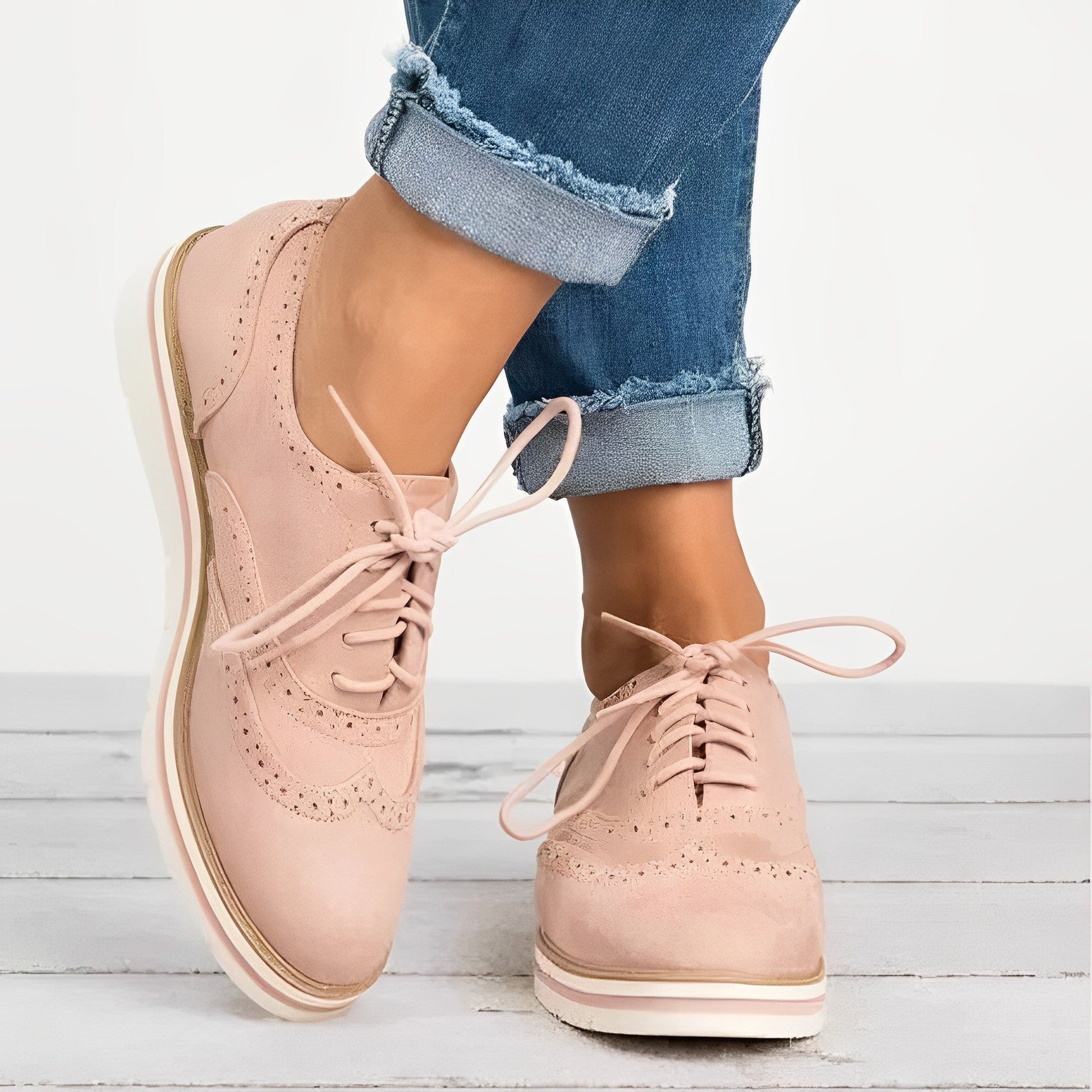 Variant image for Sloane - Oxford Veterschoenen Med Cut-Out Detaljer I Blødt Suede-37