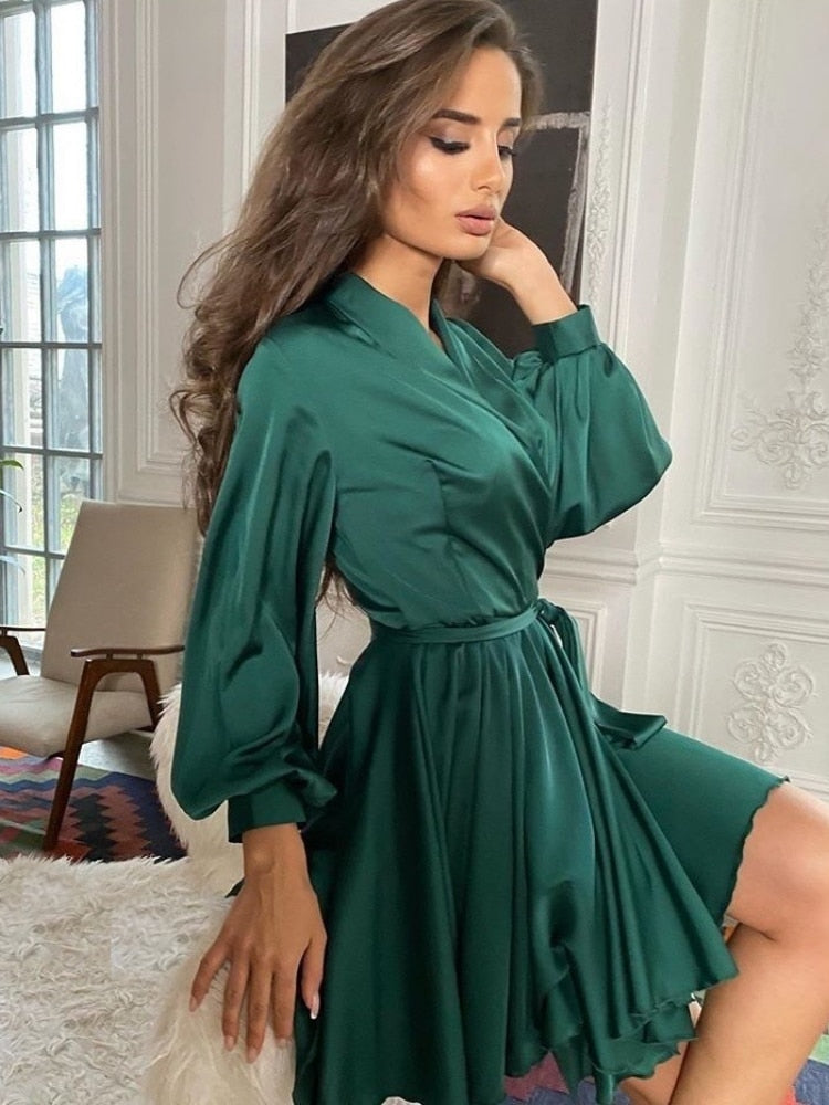 Isabel Satin Kjole - Luksuriøs Satinkjole Med Perfekt Pasform Og Elegance