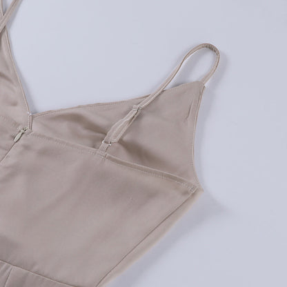 Luxe Sort Lang Kjole - Flatterende Maxi Kjole til Elegante Anledninger