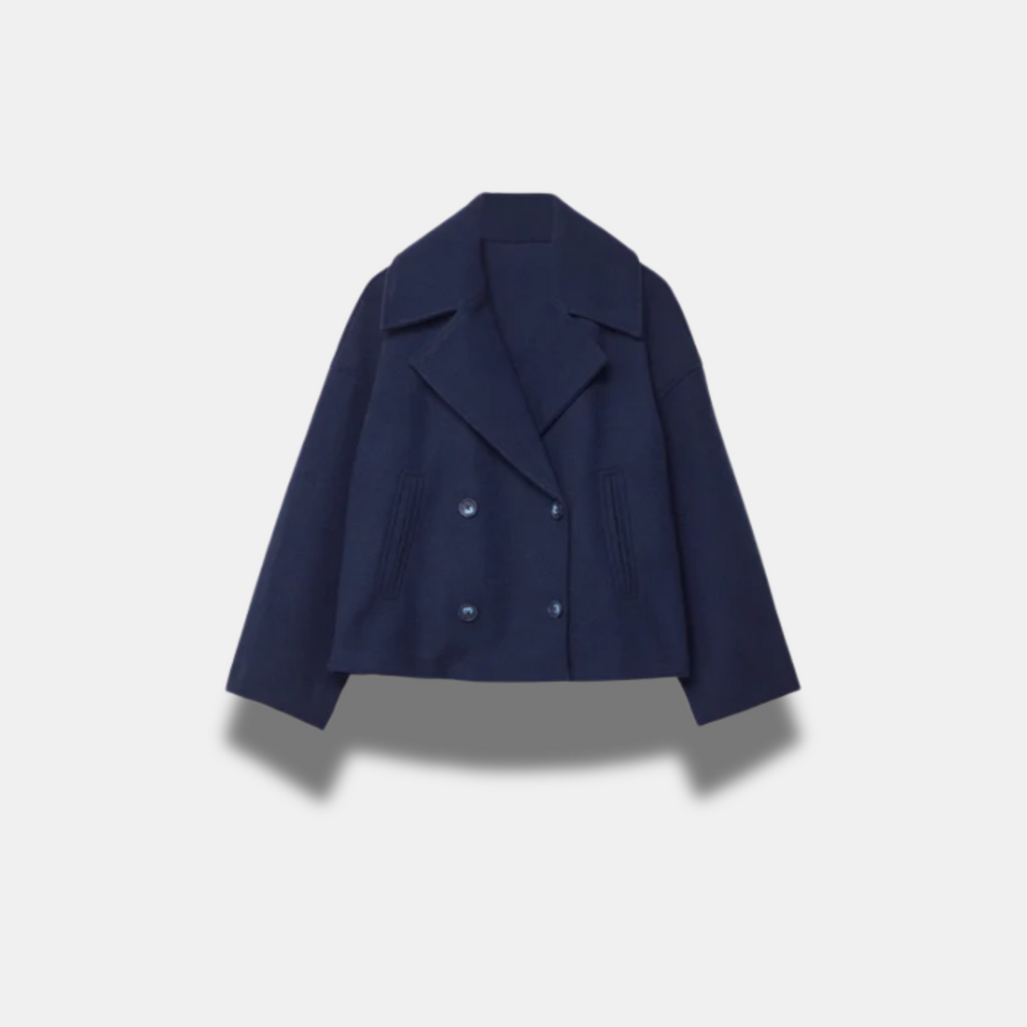 Elegant Crossover Blazer Jakke Dame - Slim Fit, Tidløs Stil og Høj Kvalitet