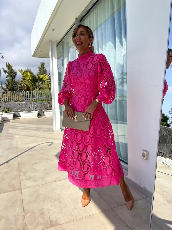 Alisha - Elegant Kantenjurk Med Flatterende Pasform Til Formelle Begivenheder-6
