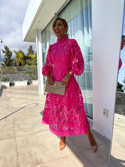 Alisha - Elegant Kantenjurk Med Flatterende Pasform Til Formelle Begivenheder-6