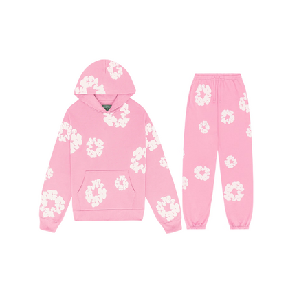 FLORVIBE – Unisex blomster-træningssæt i blødt materiale og farverigt design