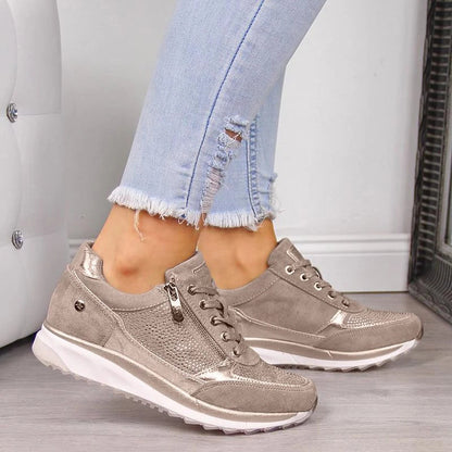 Mirjam - Orthopediske Sneakers med Rits for Ultimativ Komfort og Støtte