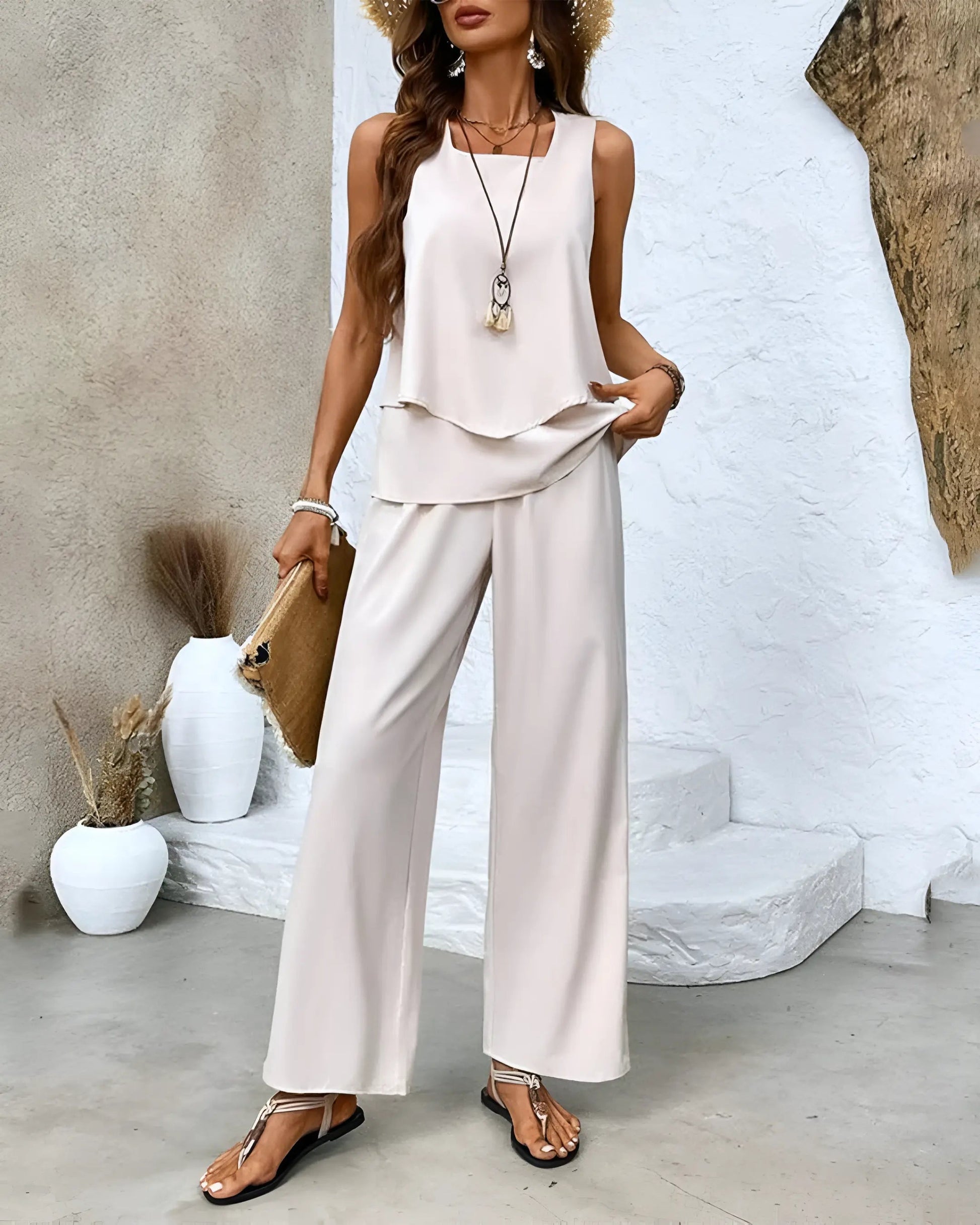 Variant image for Elegance Urban - Chique Toer-Delig Sommer Outfit med Letvægts Design-7