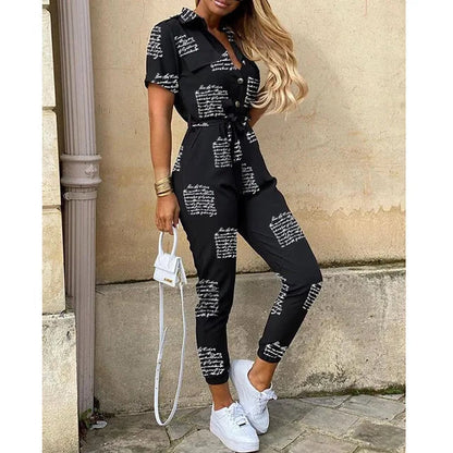 Variant image for Elegance-Urban - Kvinders Jumpsuit Med Skræddersyet Pasform Og Talje Slips-61