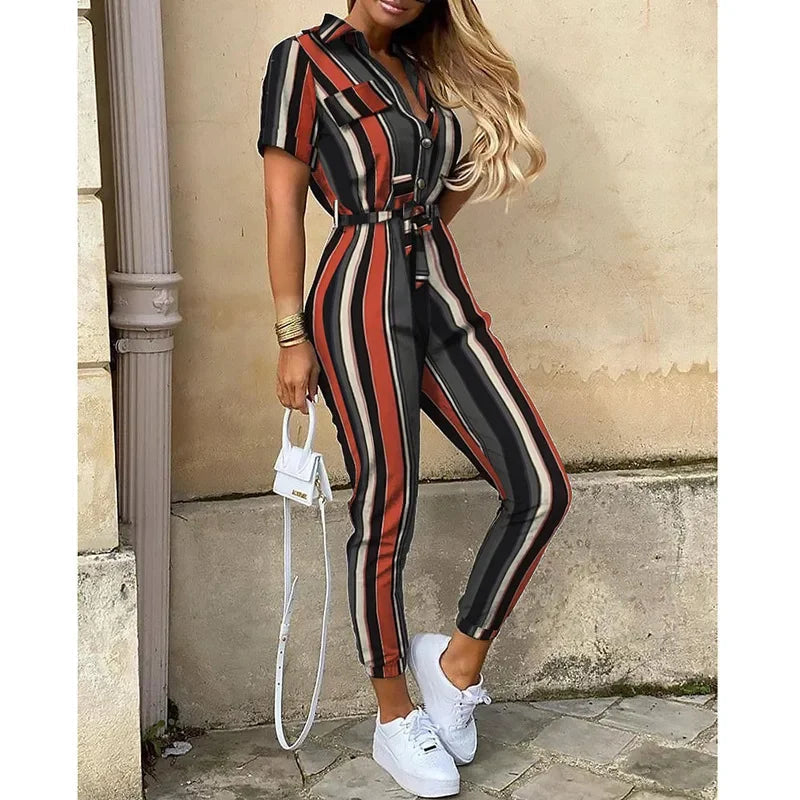 Variant image for Elegance-Urban - Kvinders Jumpsuit Med Skræddersyet Pasform Og Talje Slips-67