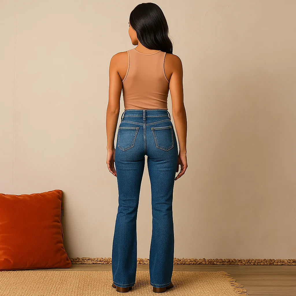 AYAFLARE – Høj Taljet Skinny Jeans
