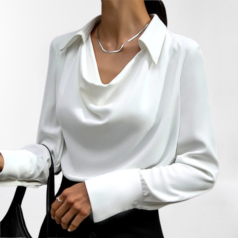 Signe – Klassisk Silke Bluse til Kvinder