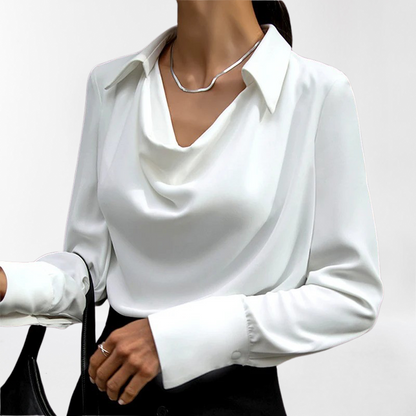 Signe – Klassisk Silke Bluse til Kvinder