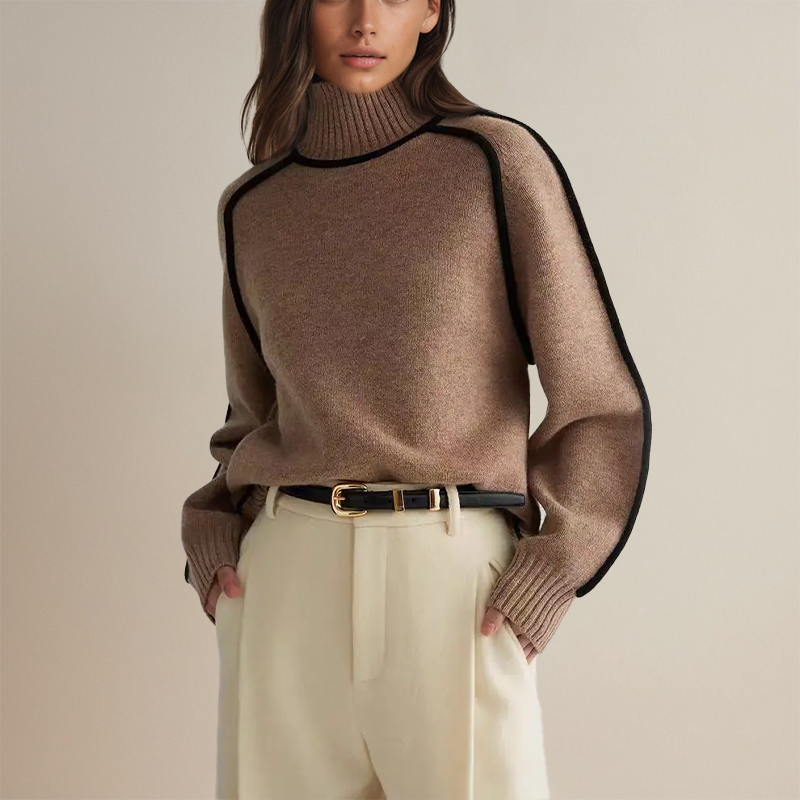Emilie - Blød Cashmere Rullekrave Med Elegant Design og Uovertruffen Komfort