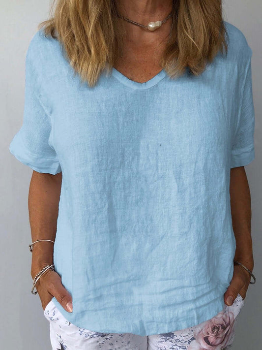 Elegant Katoenen Linnen Tanktoppe Dame - Letvægts, Åndbar & Bæredygtig Toppe til Damer-1