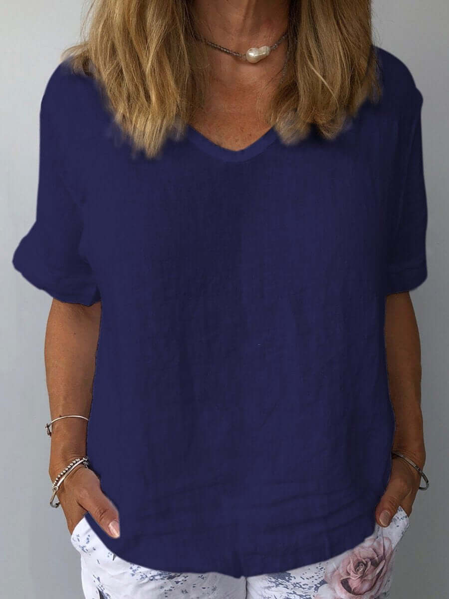 Elegant Katoenen Linnen Tanktoppe Dame - Letvægts, Åndbar & Bæredygtig Toppe til Damer-4