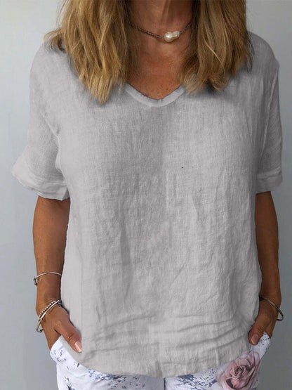 Elegant Katoenen Linnen Tanktoppe Dame - Letvægts, Åndbar & Bæredygtig Toppe til Damer-3