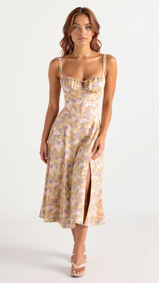 Chiara - Elegant Taljekjole Med Bustier-Design og Flatterende Pasform