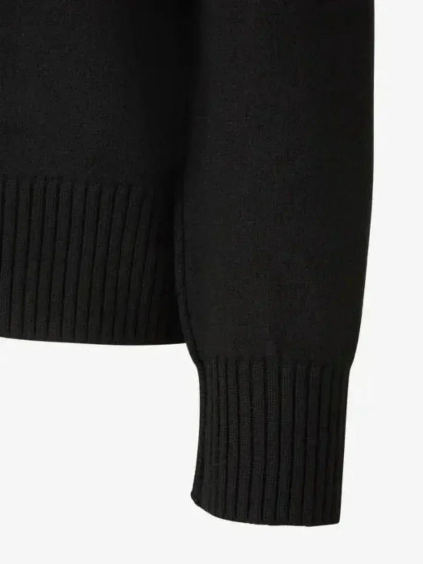 AMITALIE Unisex Pullover i 100% Uld Med Ikonisk Hjerte Design