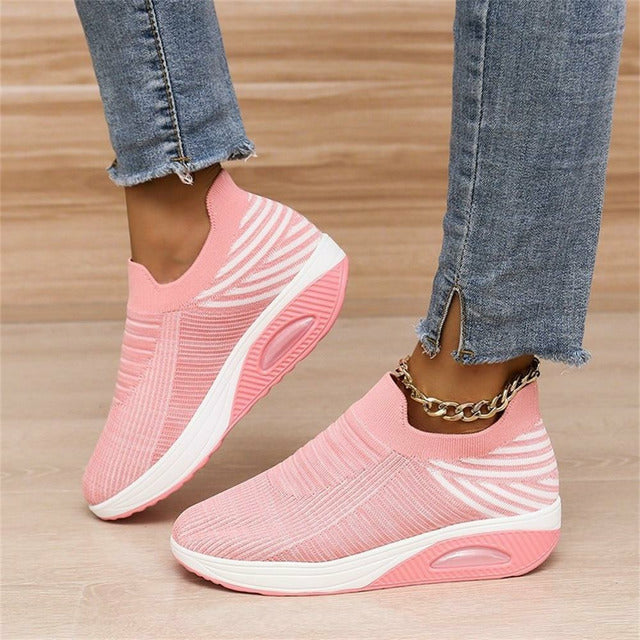 Natasja - Ergonomiske Slip-In Sneakers Med Åndbart Materiale Og Komfort-2
