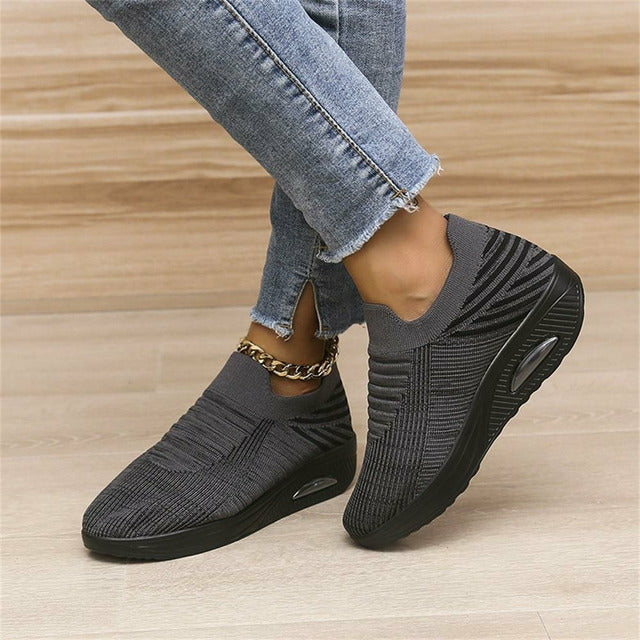 Natasja - Ergonomiske Slip-In Sneakers Med Åndbart Materiale Og Komfort-6