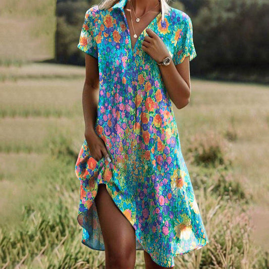 FREYA – Elegant Boheme Kjole i Let Design