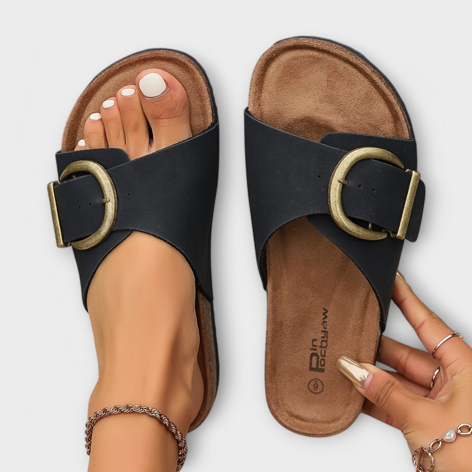 Miravo - Ergonomiske Komfortsandaler Med Justerbar Pasform og Rutsjesikker Sål-2