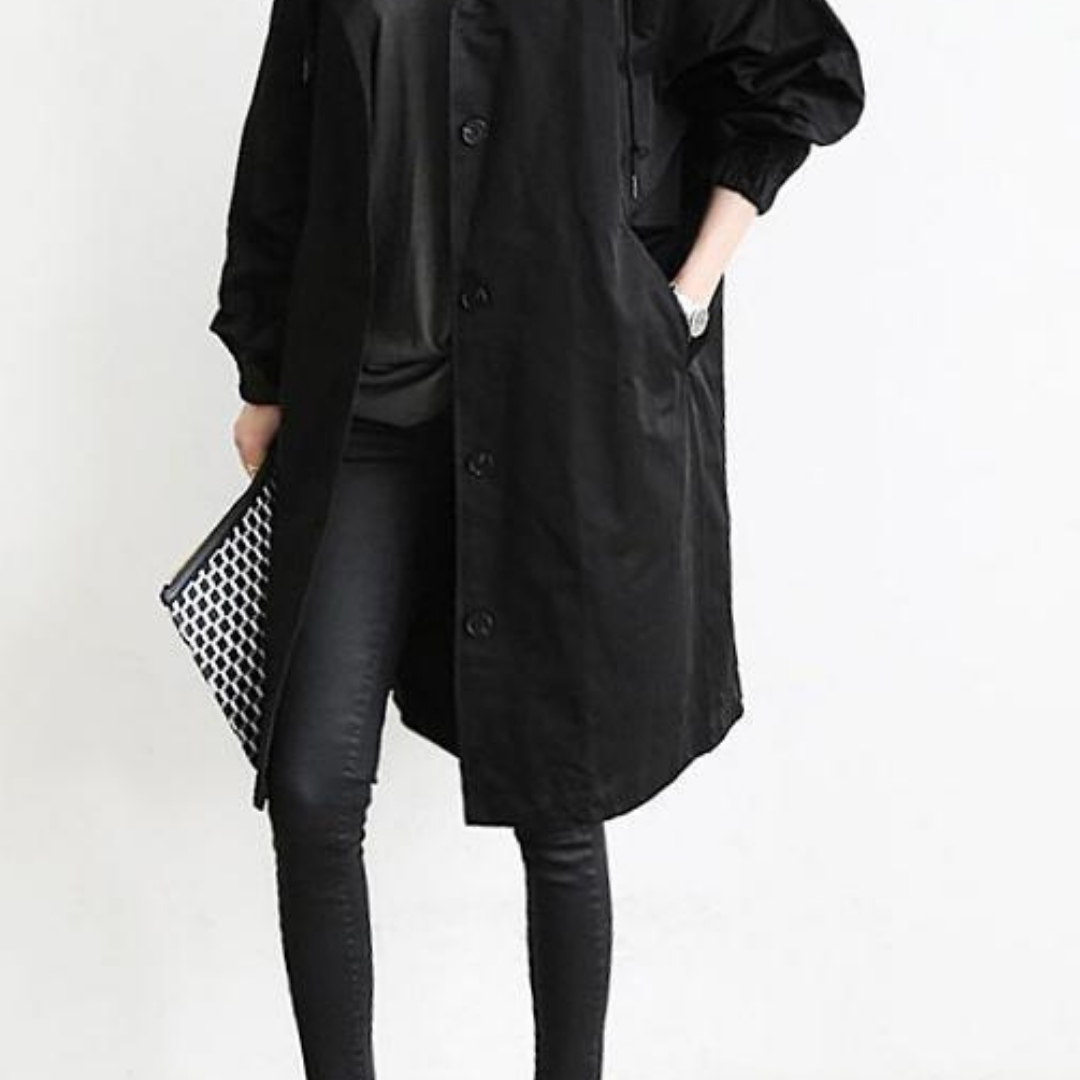 Variant image for Elegant Vandtæt Trenchcoat Til Kvinder - Stilfuld Lang Jakke Med Praktiske Lommer-25
