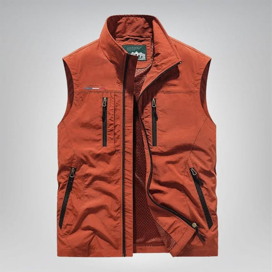 Viggo - Åndbar Bodywarmer Med Mesh Foring Og Låselommer Til Mænd
