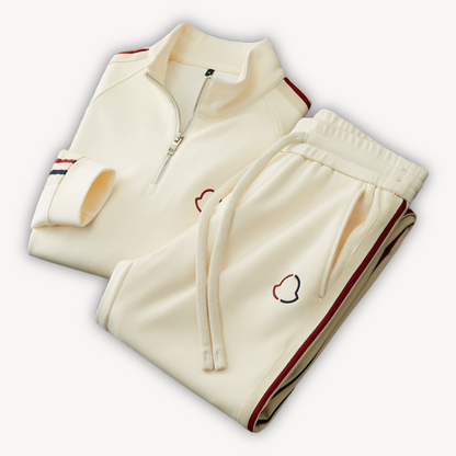 Casper - Tracksuit Mænd i Katoen Med Half-Zip Sweatshirt og Joggers